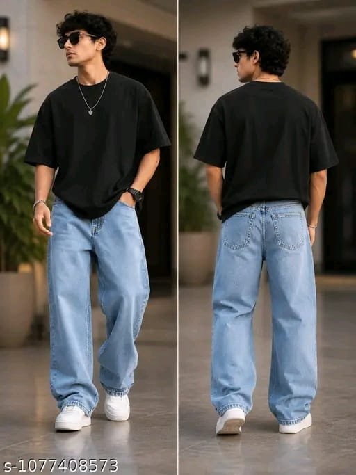 RDX Wide Leg Denim Jeans